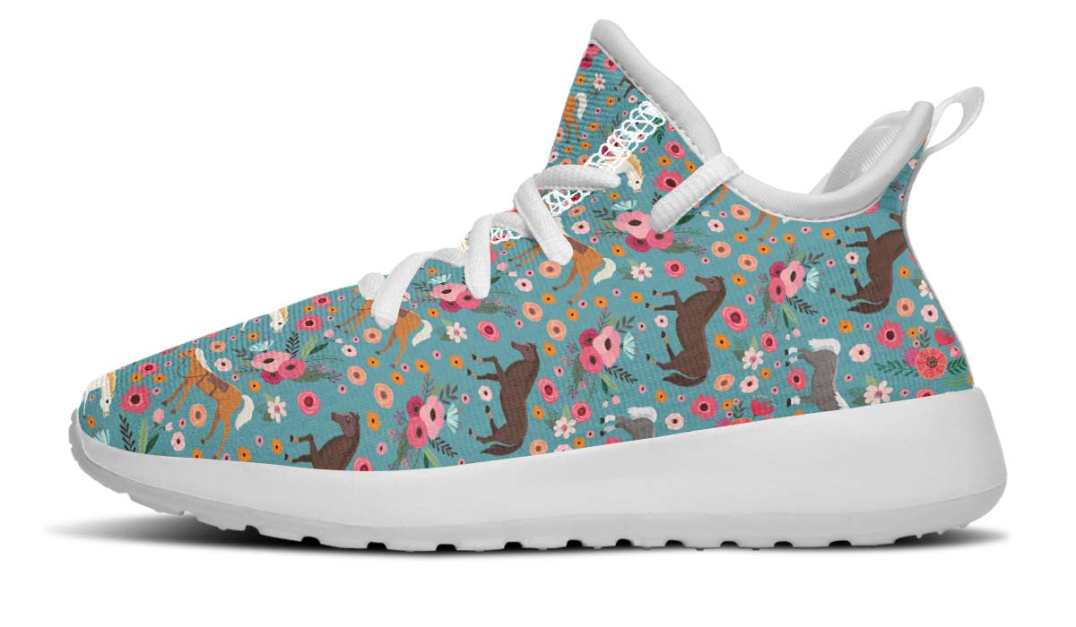 Horse Flower Kids Sneakers