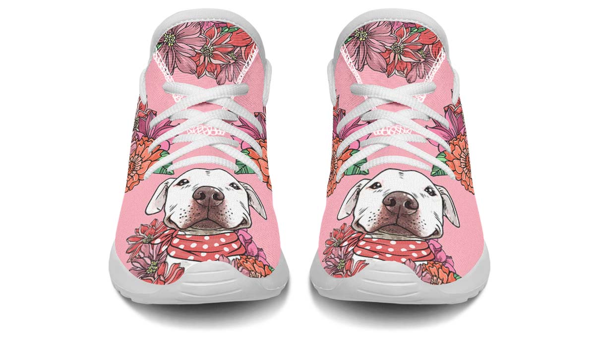 Illustrated Pitbull Kids Sneakers