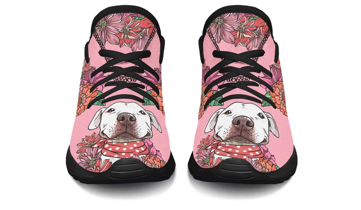 Illustrated Pitbull Kids Sneakers