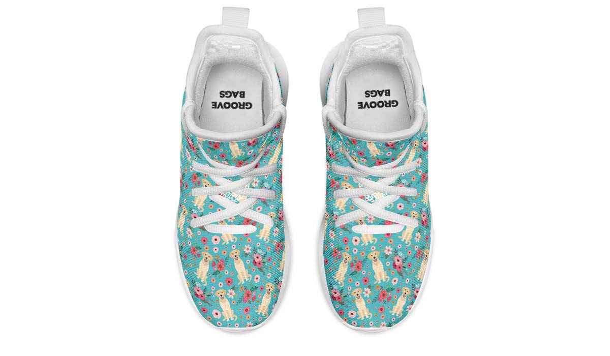 Labrador Flower Kids Sneakers