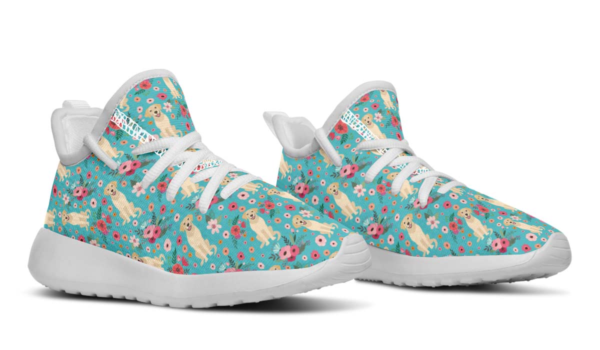Labrador Flower Kids Sneakers