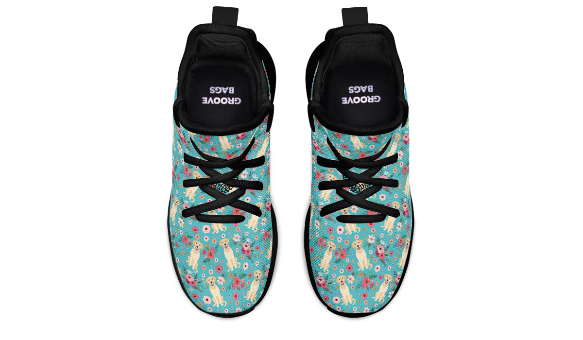 Labrador Flower Kids Sneakers