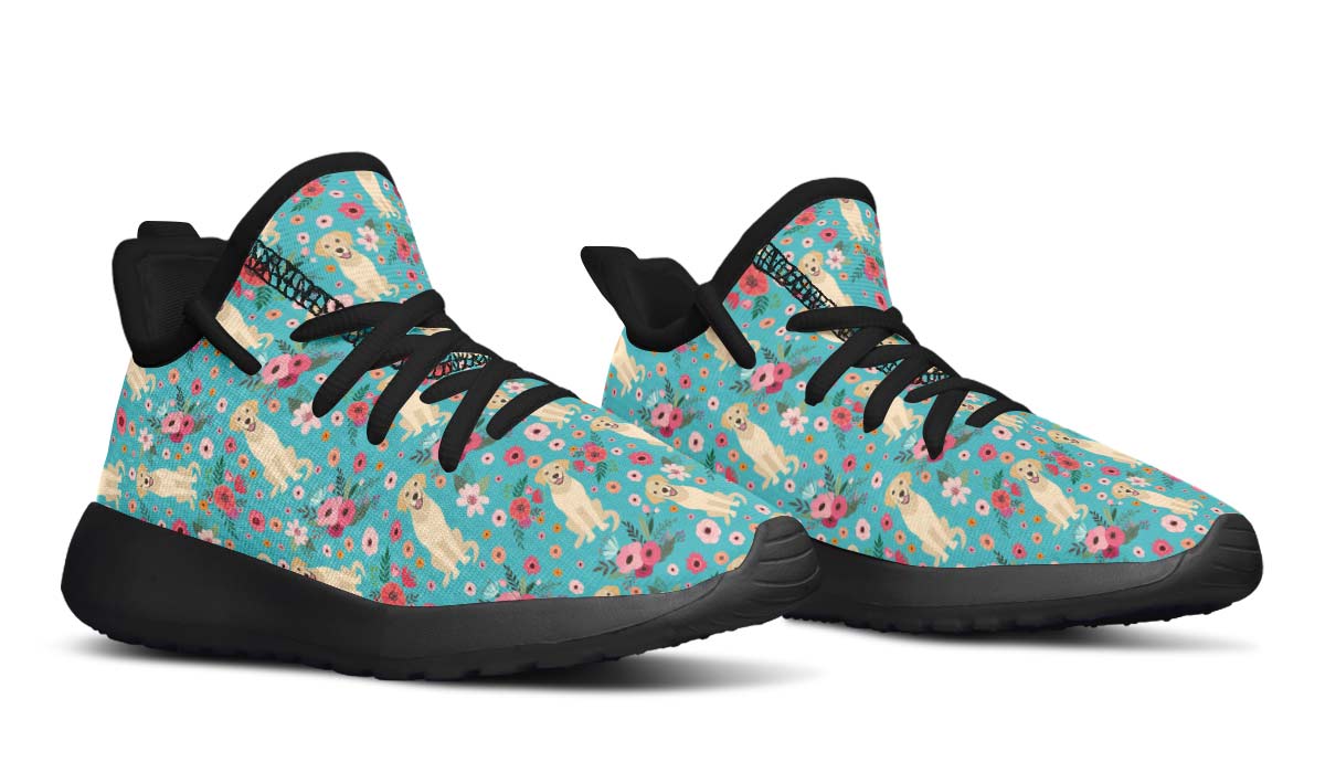 Labrador Flower Kids Sneakers