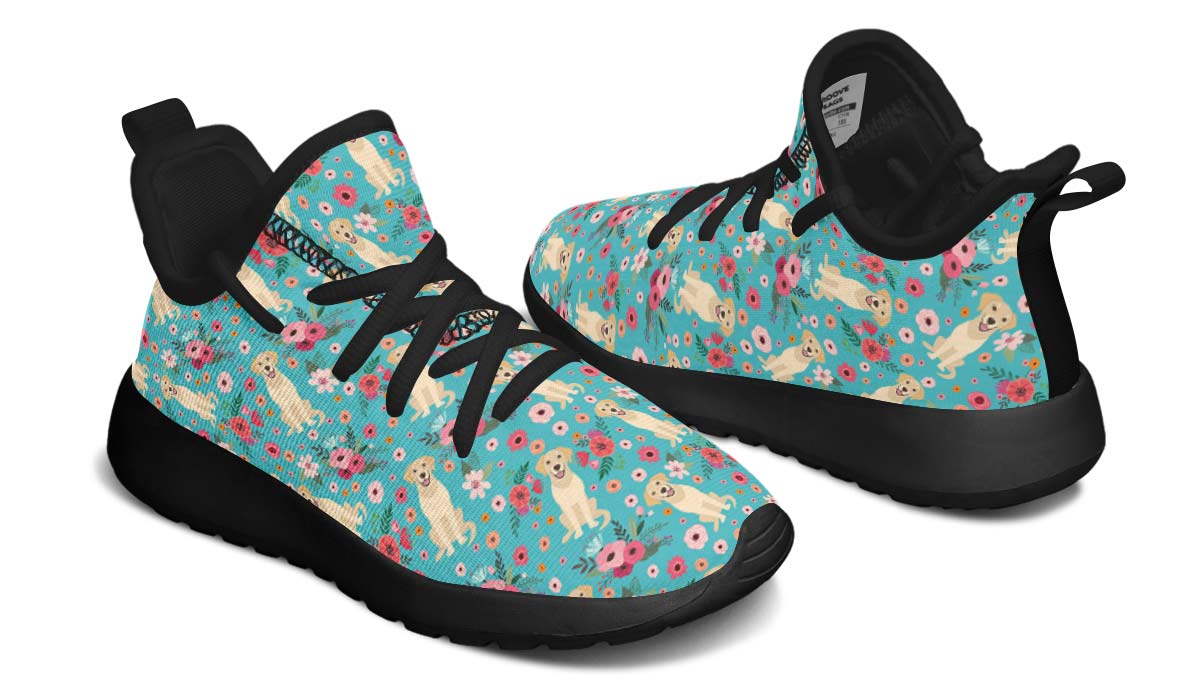 Labrador Flower Kids Sneakers