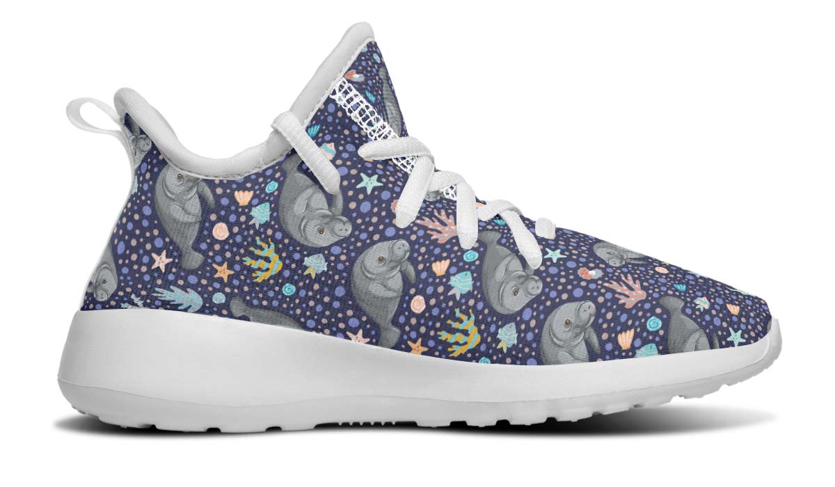 Manatee Party Kids Sneakers