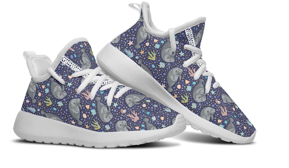 Manatee Party Kids Sneakers