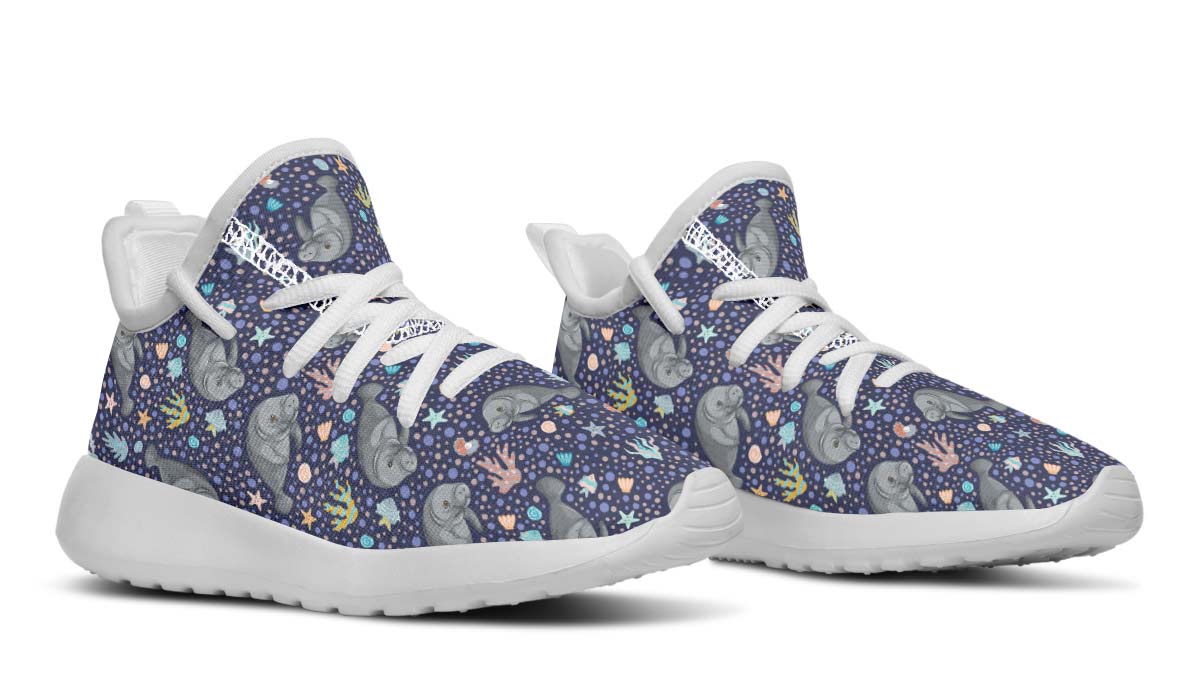 Manatee Party Kids Sneakers