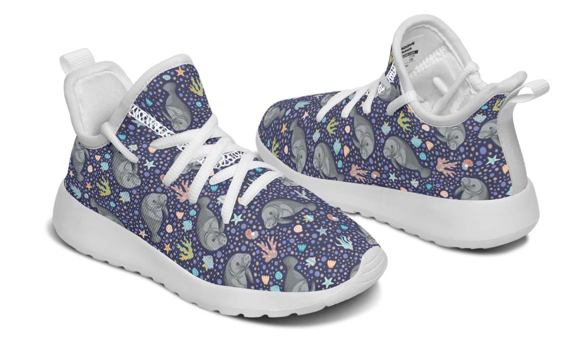 Manatee Party Kids Sneakers