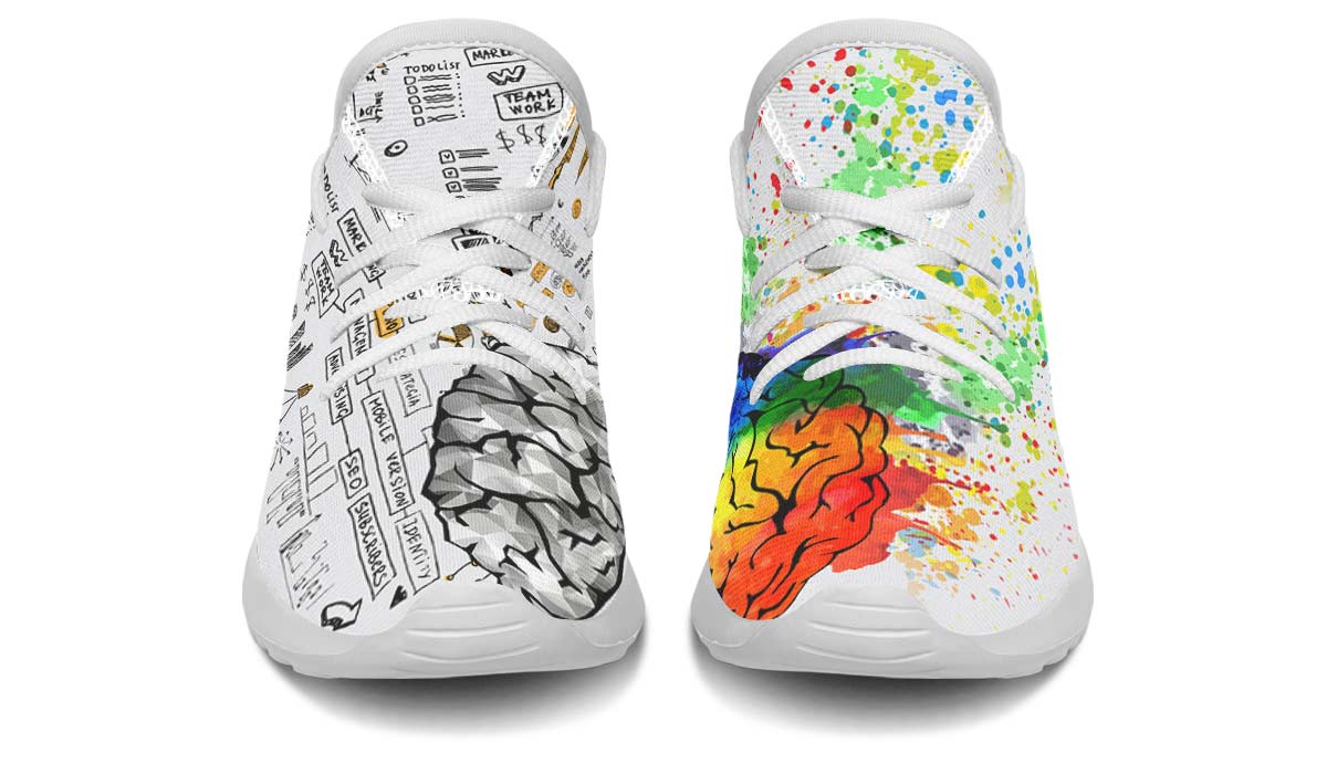 Right Brain Left Brain Kids Sneakers