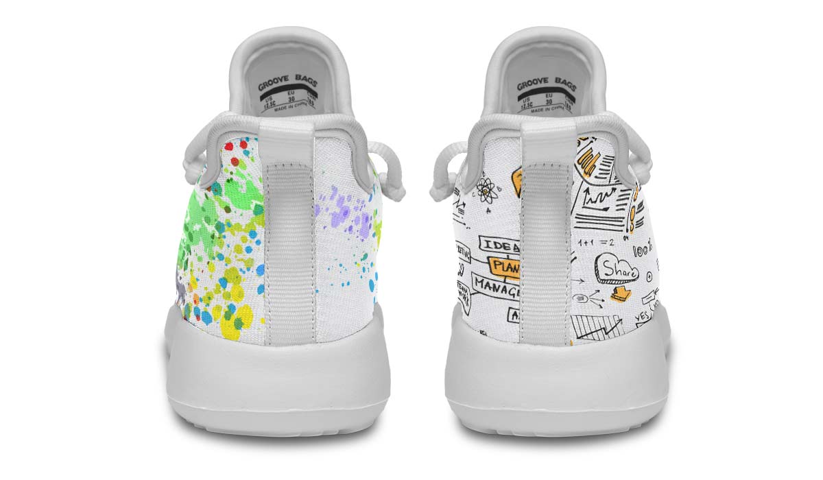 Right Brain Left Brain Kids Sneakers