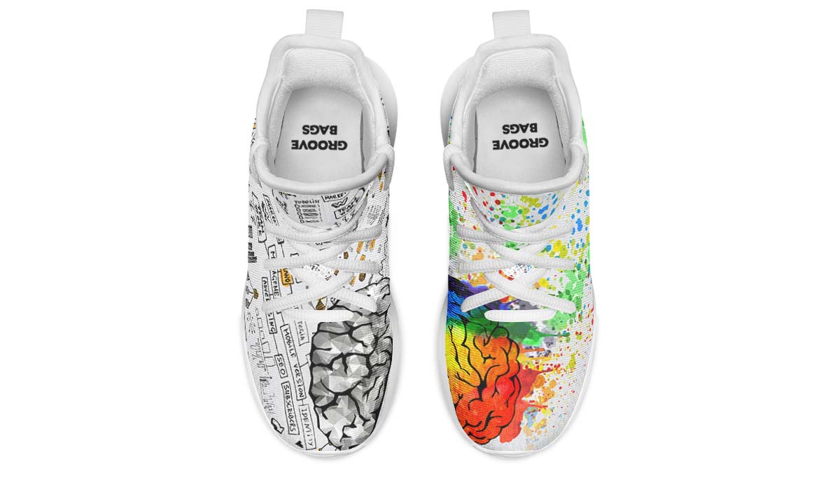 Right Brain Left Brain Kids Sneakers
