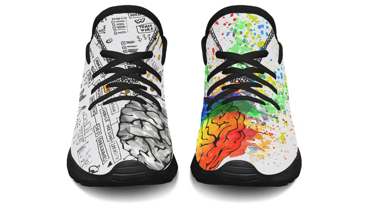 Right Brain Left Brain Kids Sneakers