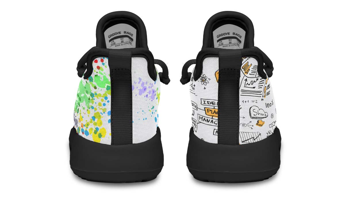 Right Brain Left Brain Kids Sneakers