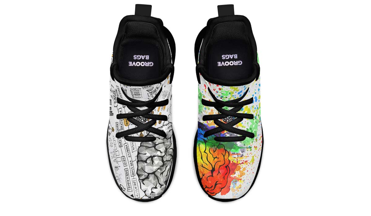 Right Brain Left Brain Kids Sneakers