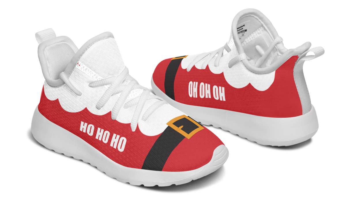 Santa Suit Christmas Kids Sneakers