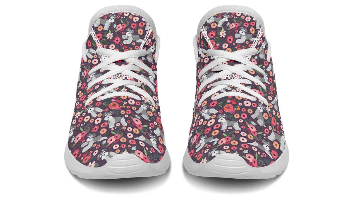 Schnauzer Flower Kids Sneakers