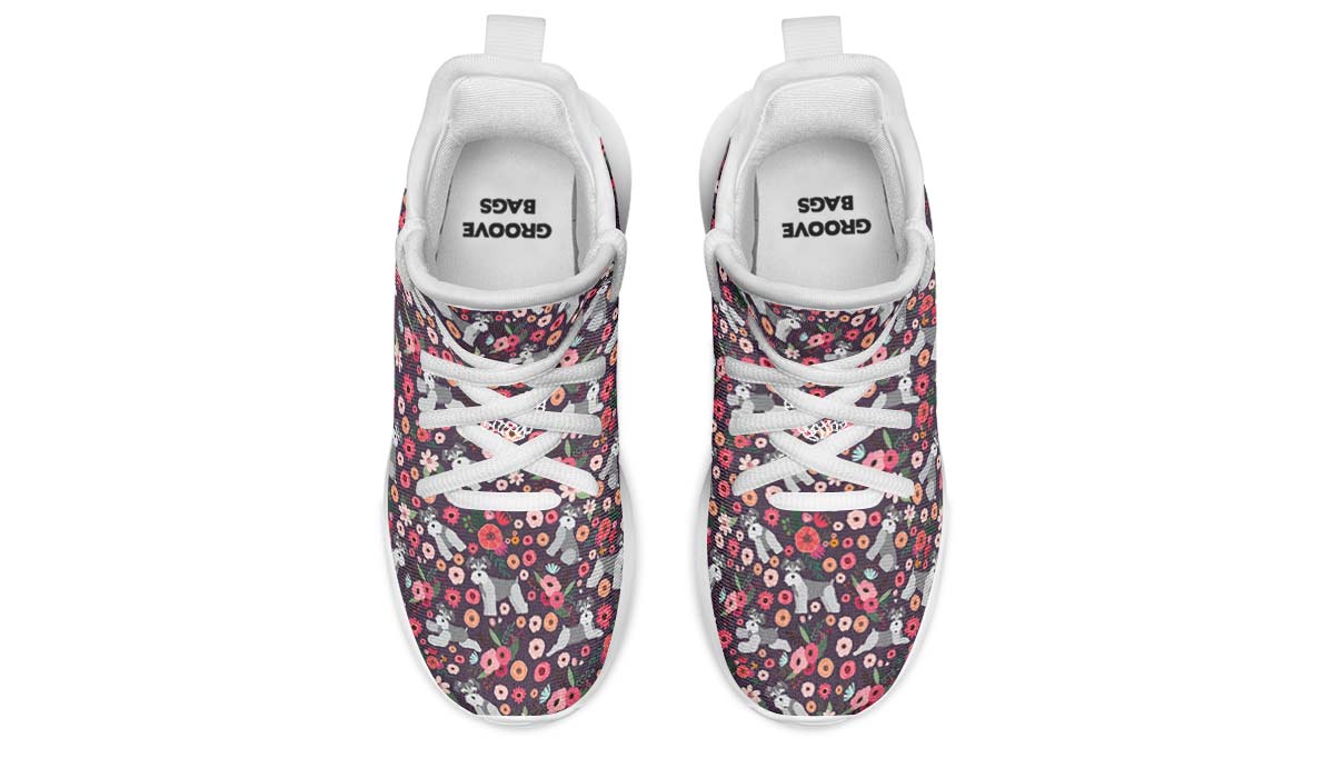 Schnauzer Flower Kids Sneakers