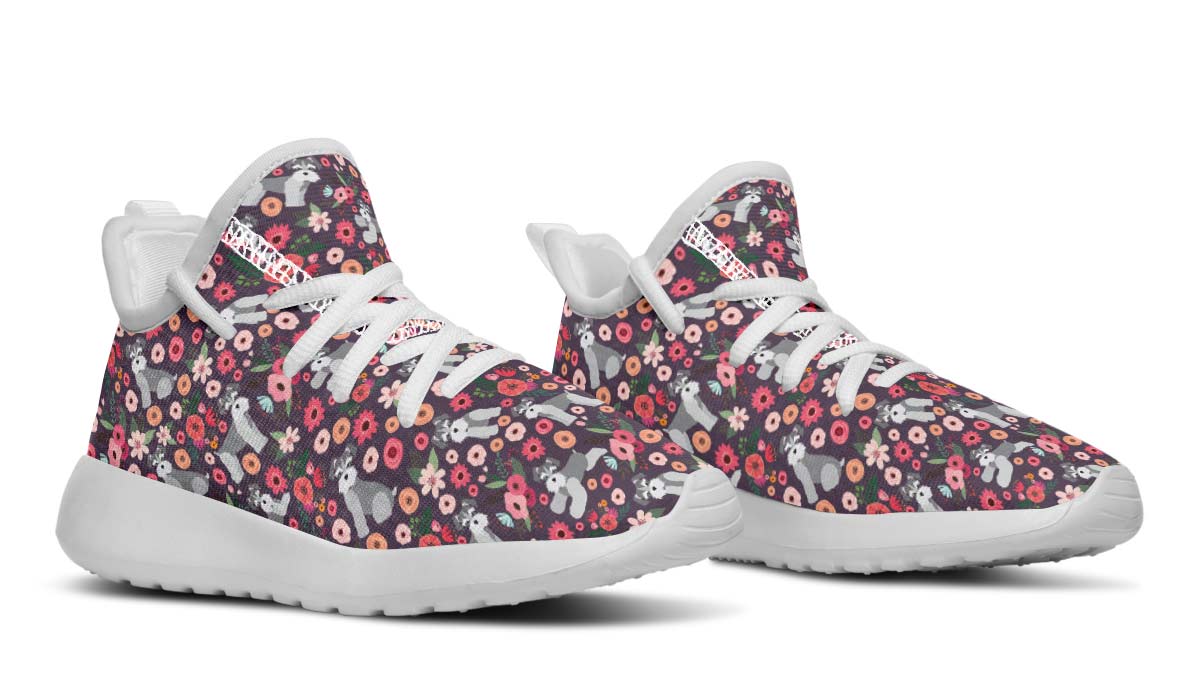 Schnauzer Flower Kids Sneakers