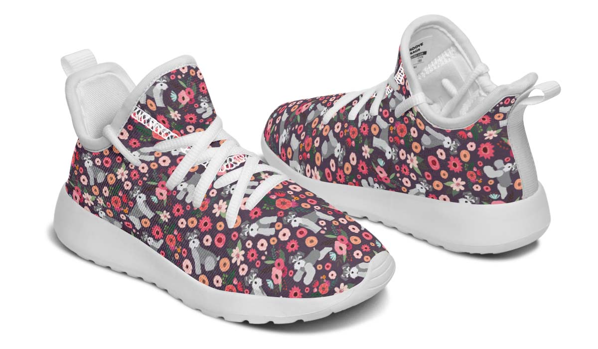 Schnauzer Flower Kids Sneakers