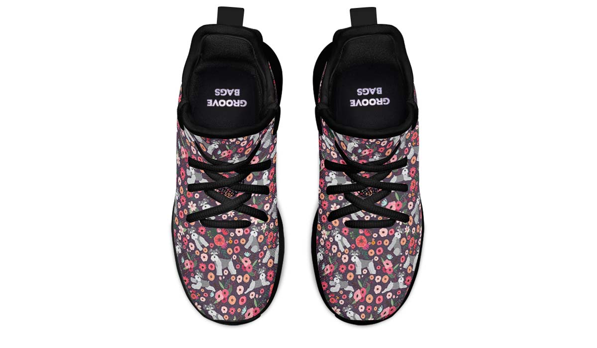 Schnauzer Flower Kids Sneakers