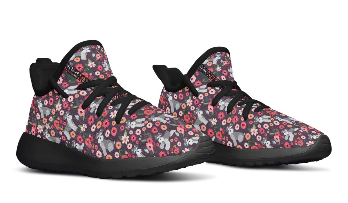 Schnauzer Flower Kids Sneakers