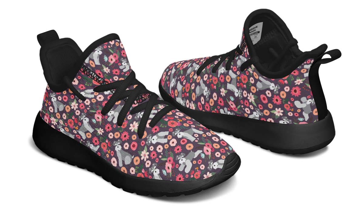 Schnauzer Flower Kids Sneakers