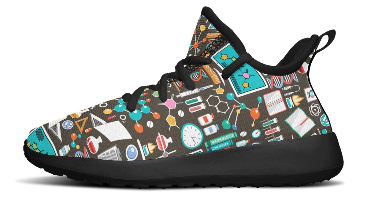 Science Pattern Kids Sneakers