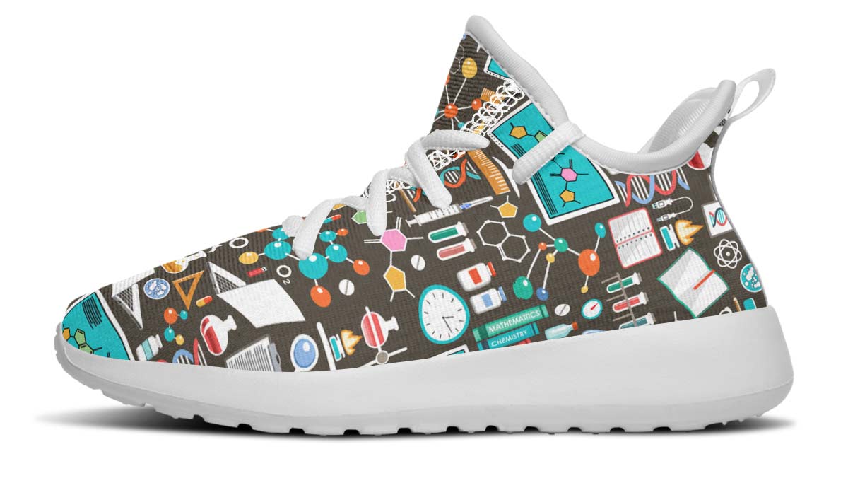 Science Pattern Kids Sneakers
