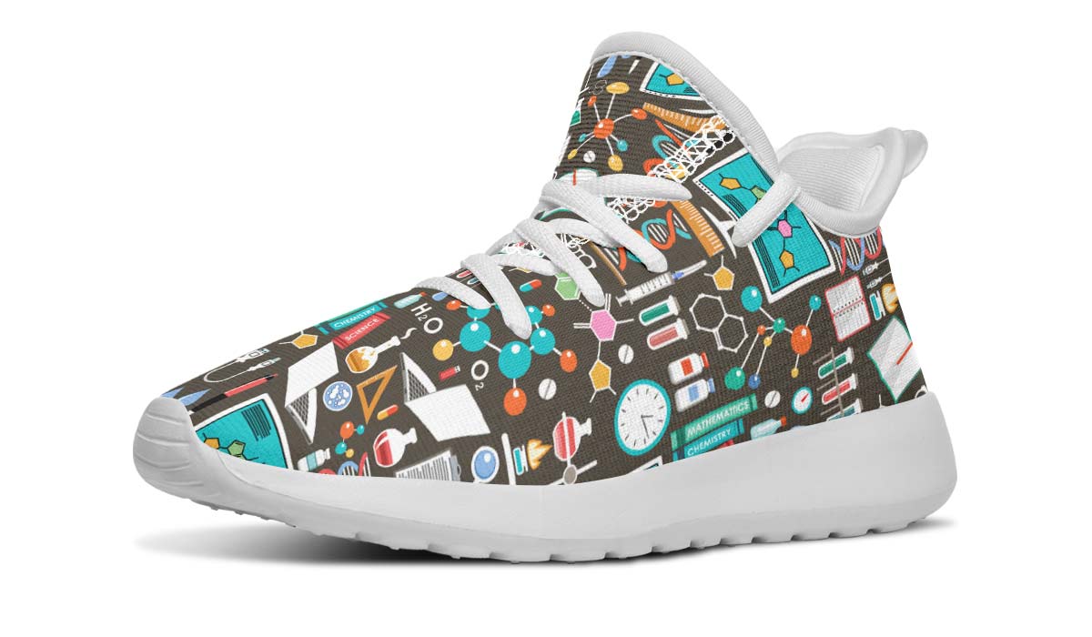 Science Pattern Kids Sneakers