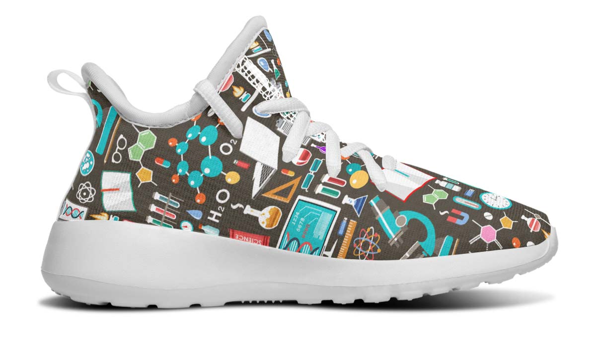 Science Pattern Kids Sneakers