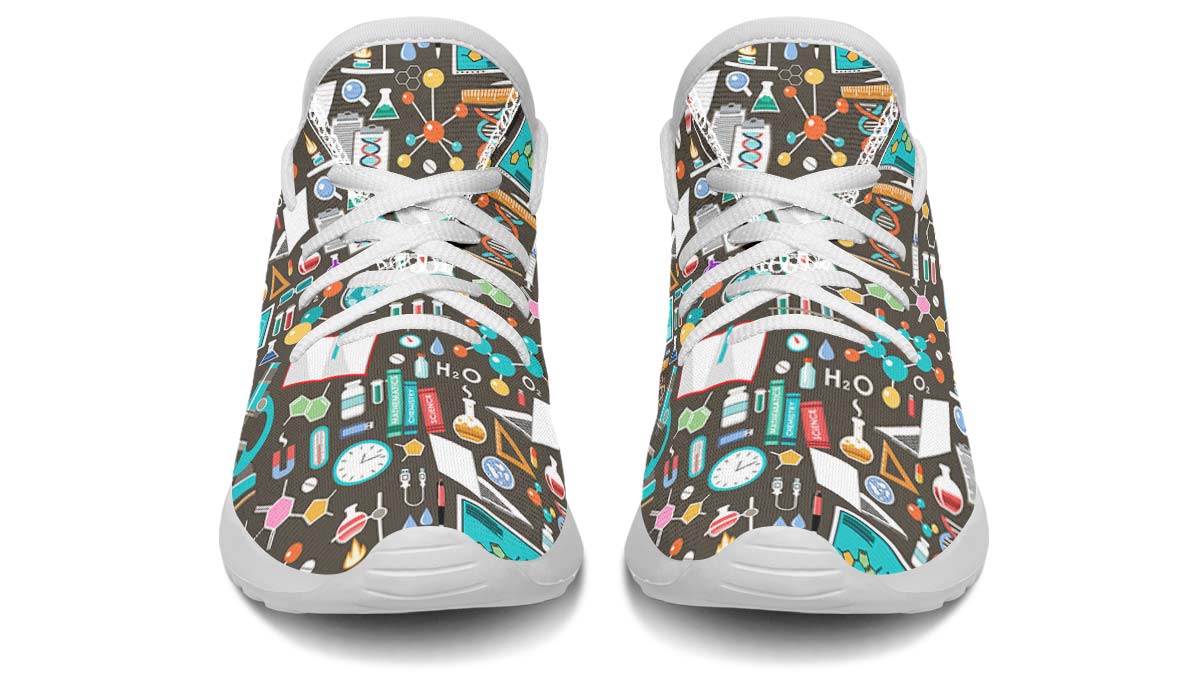 Science Pattern Kids Sneakers