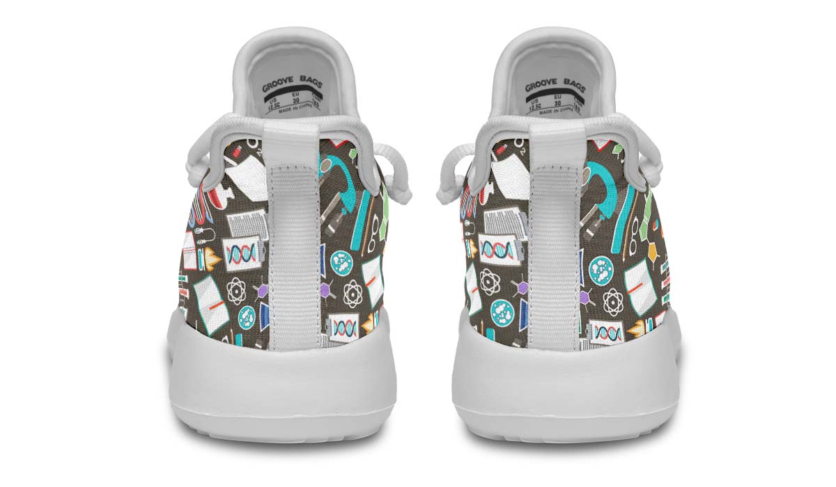 Science Pattern Kids Sneakers