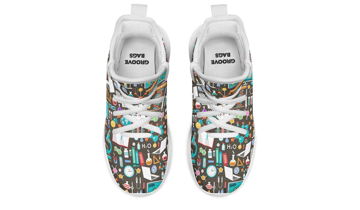 Science Pattern Kids Sneakers