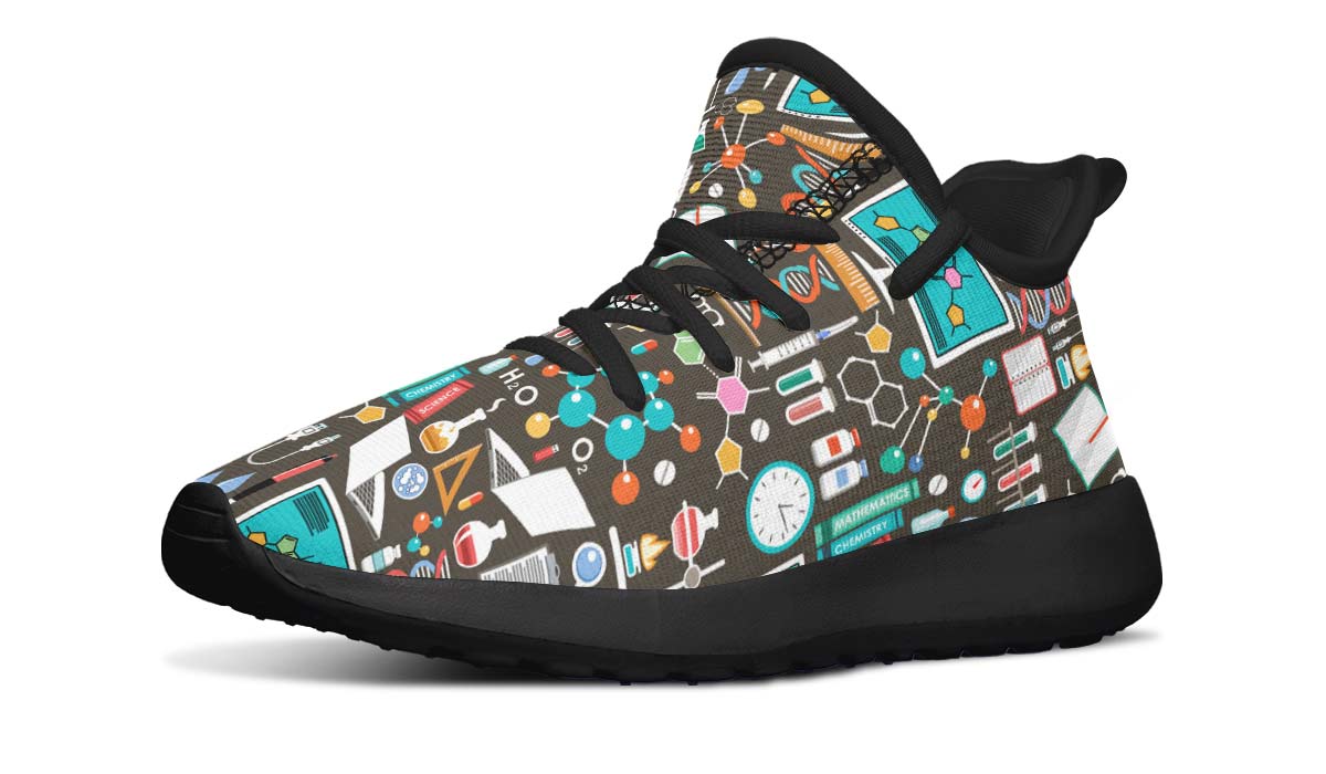 Science Pattern Kids Sneakers