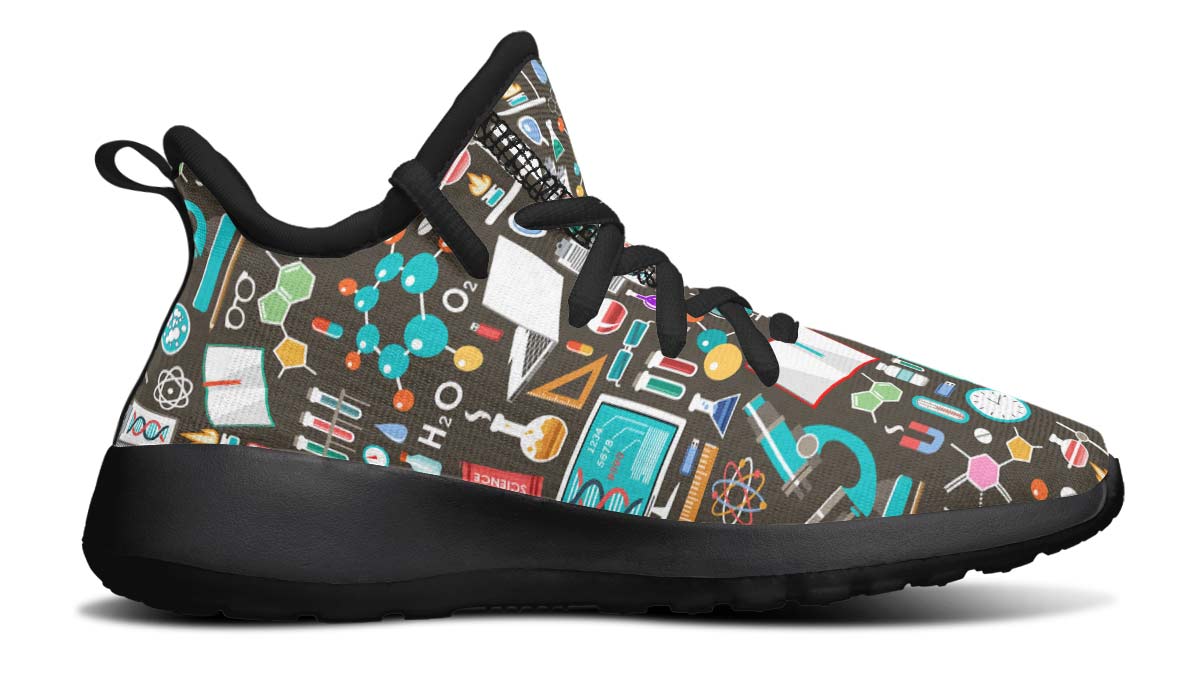 Science Pattern Kids Sneakers