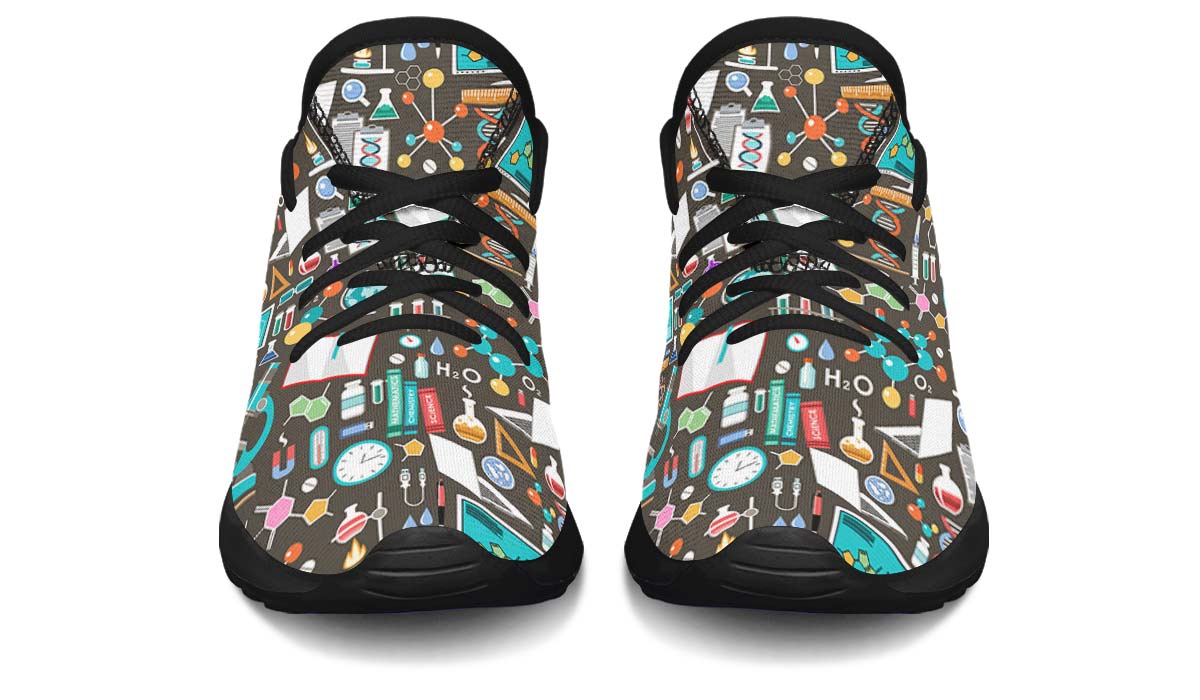 Science Pattern Kids Sneakers