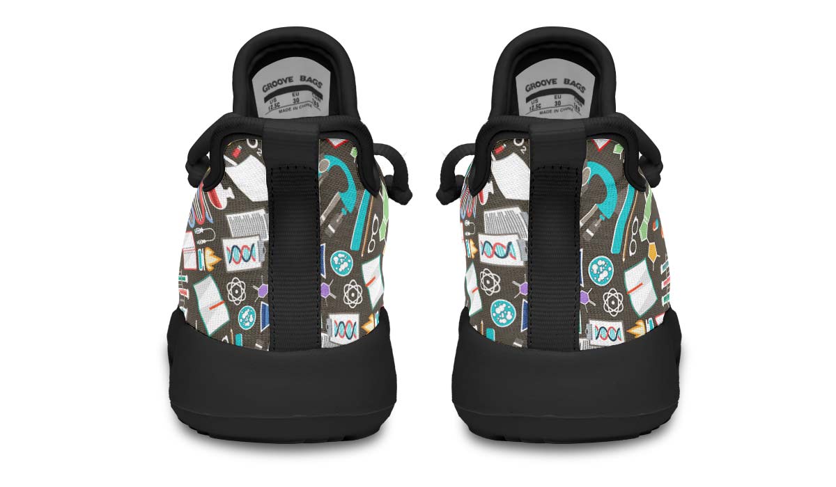 Science Pattern Kids Sneakers