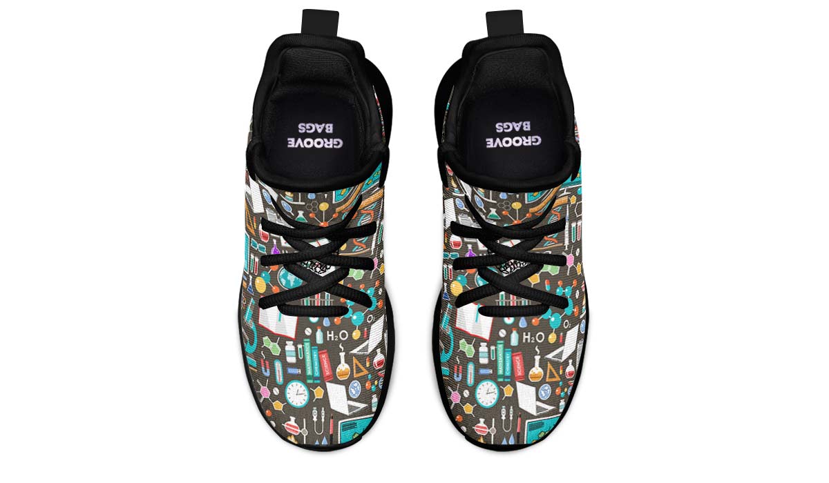 Science Pattern Kids Sneakers