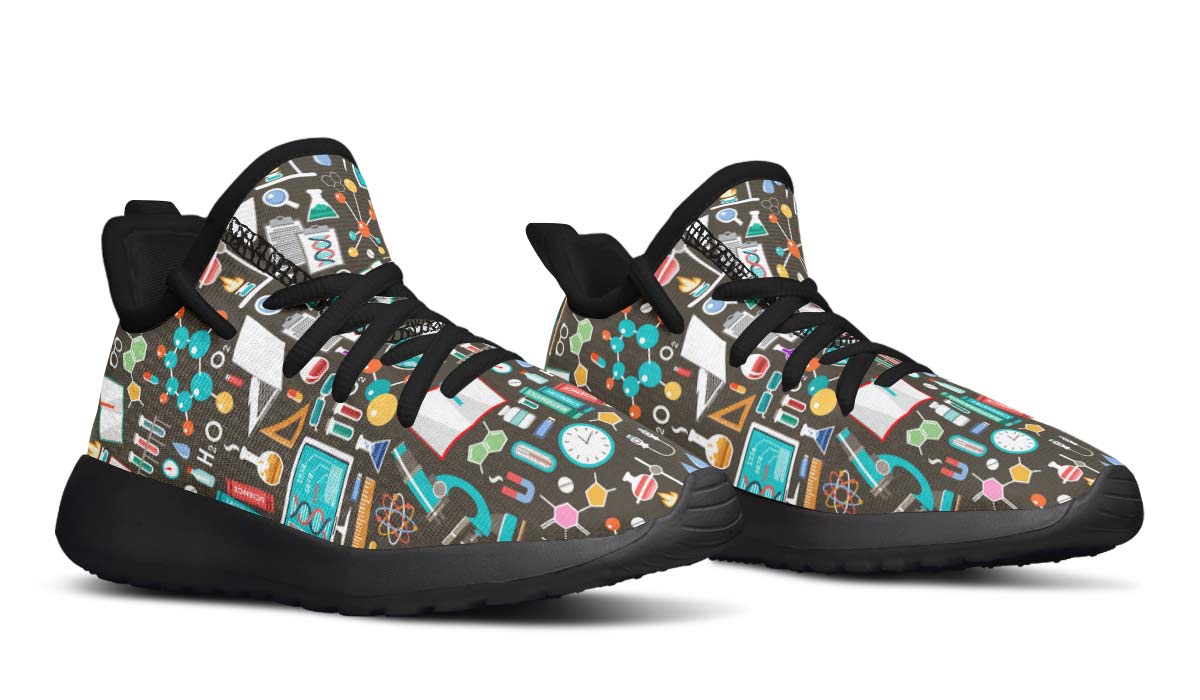 Science Pattern Kids Sneakers