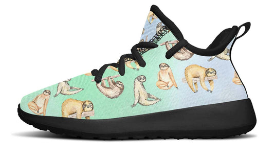 Sloth Pattern Kids Sneakers
