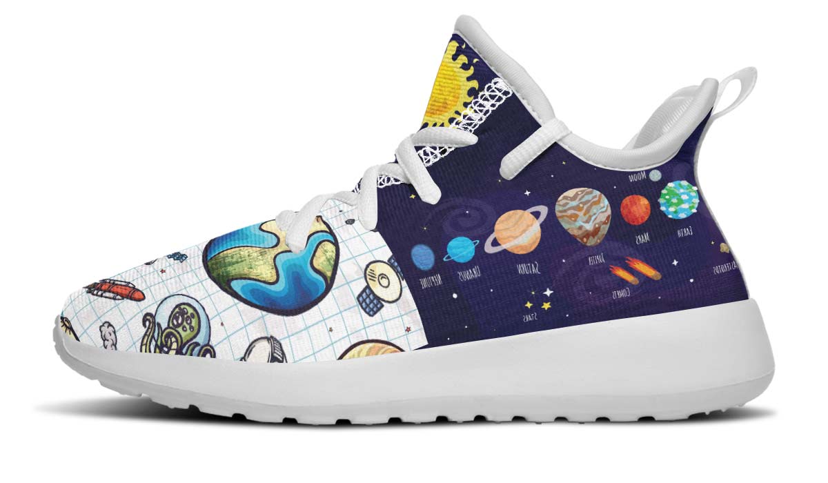 Space Notebook Kids Sneakers