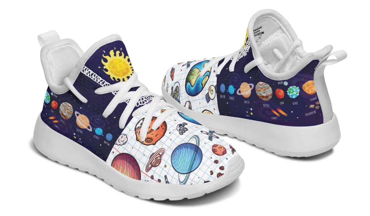 Space Notebook Kids Sneakers