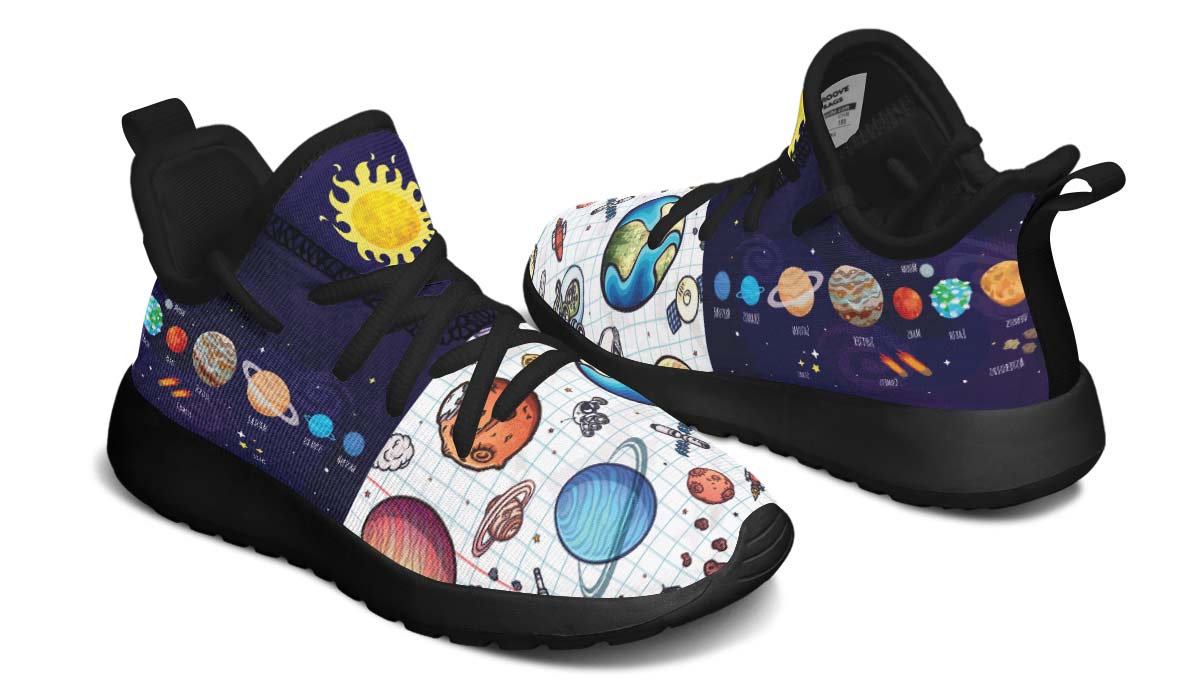 Space Notebook Kids Sneakers