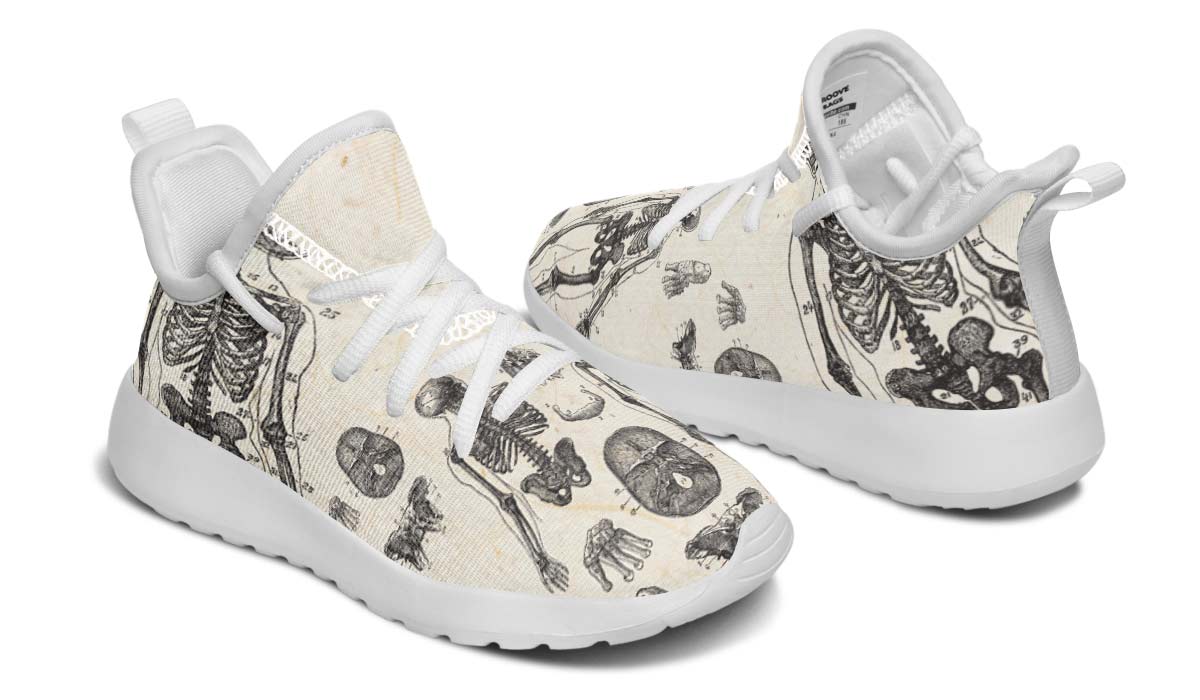 Vintage Anatomy Kids Sneakers