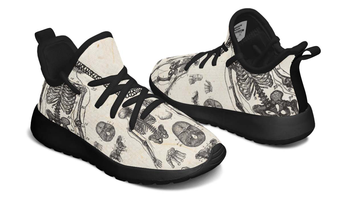 Vintage Anatomy Kids Sneakers