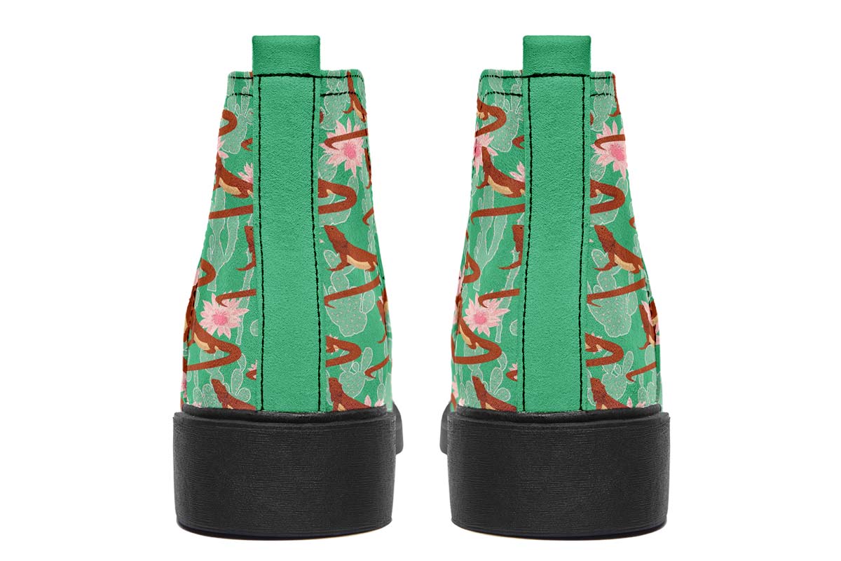 Bearded Dragon Pattern Neat Vibe Boots