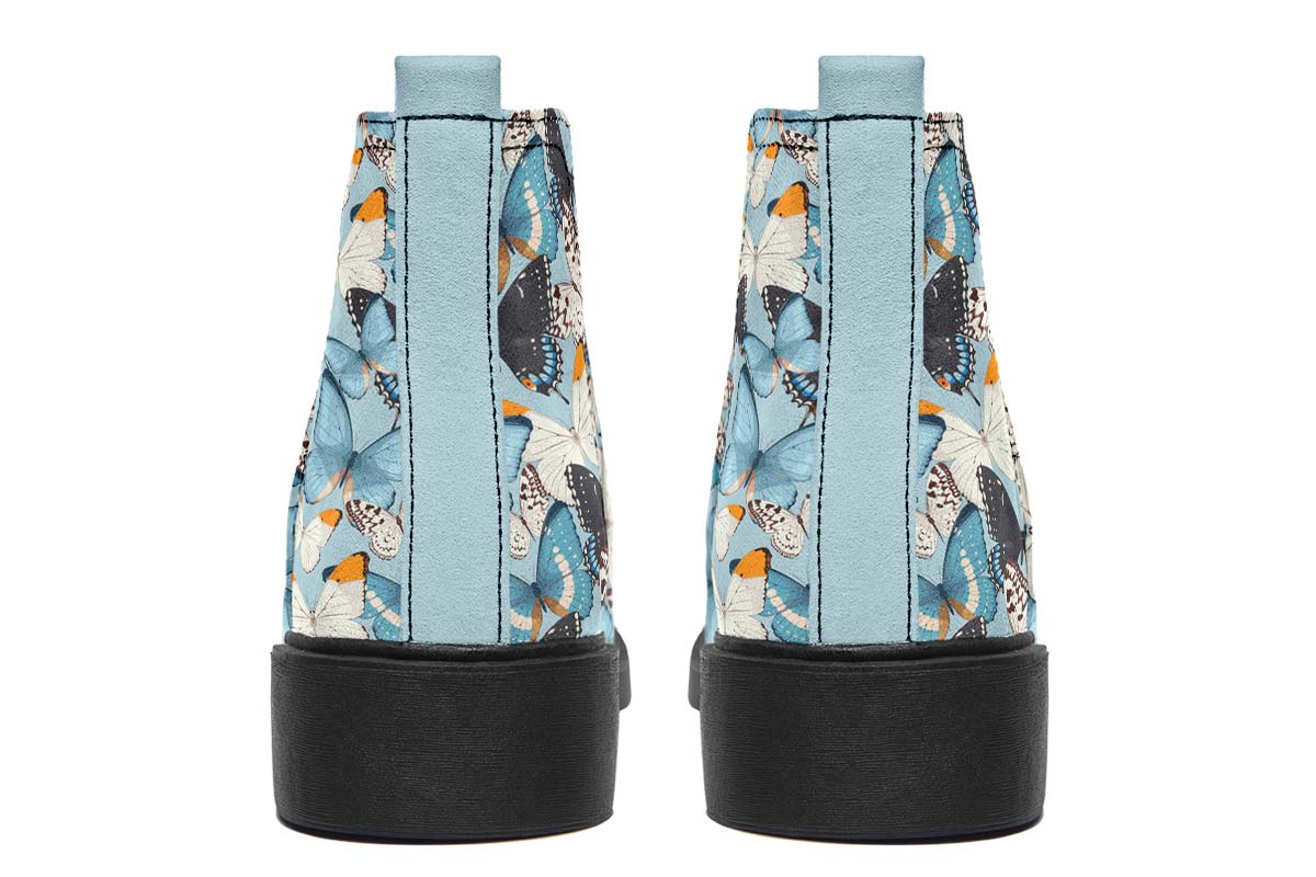 Beautiful Butterfly Pattern Neat Vibe Boots