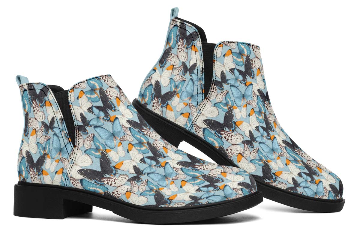 Beautiful Butterfly Pattern Neat Vibe Boots