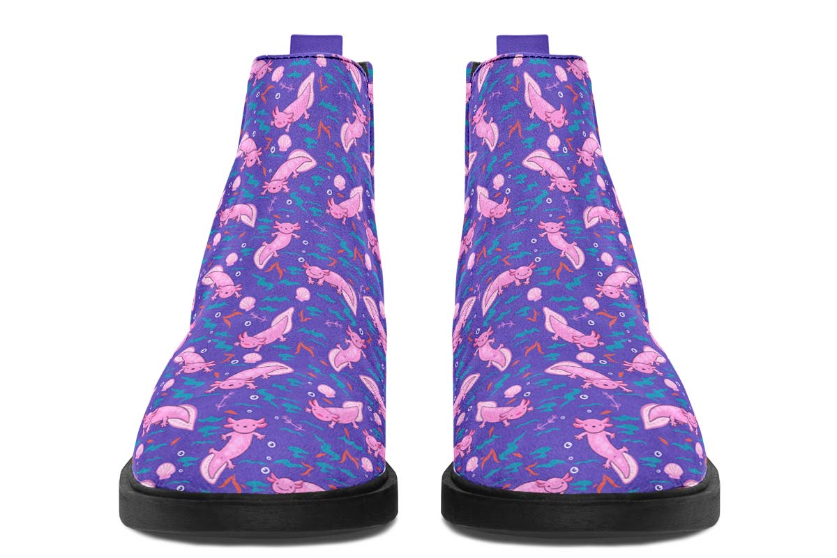 Cartoon Axolotl Neat Vibe Boots