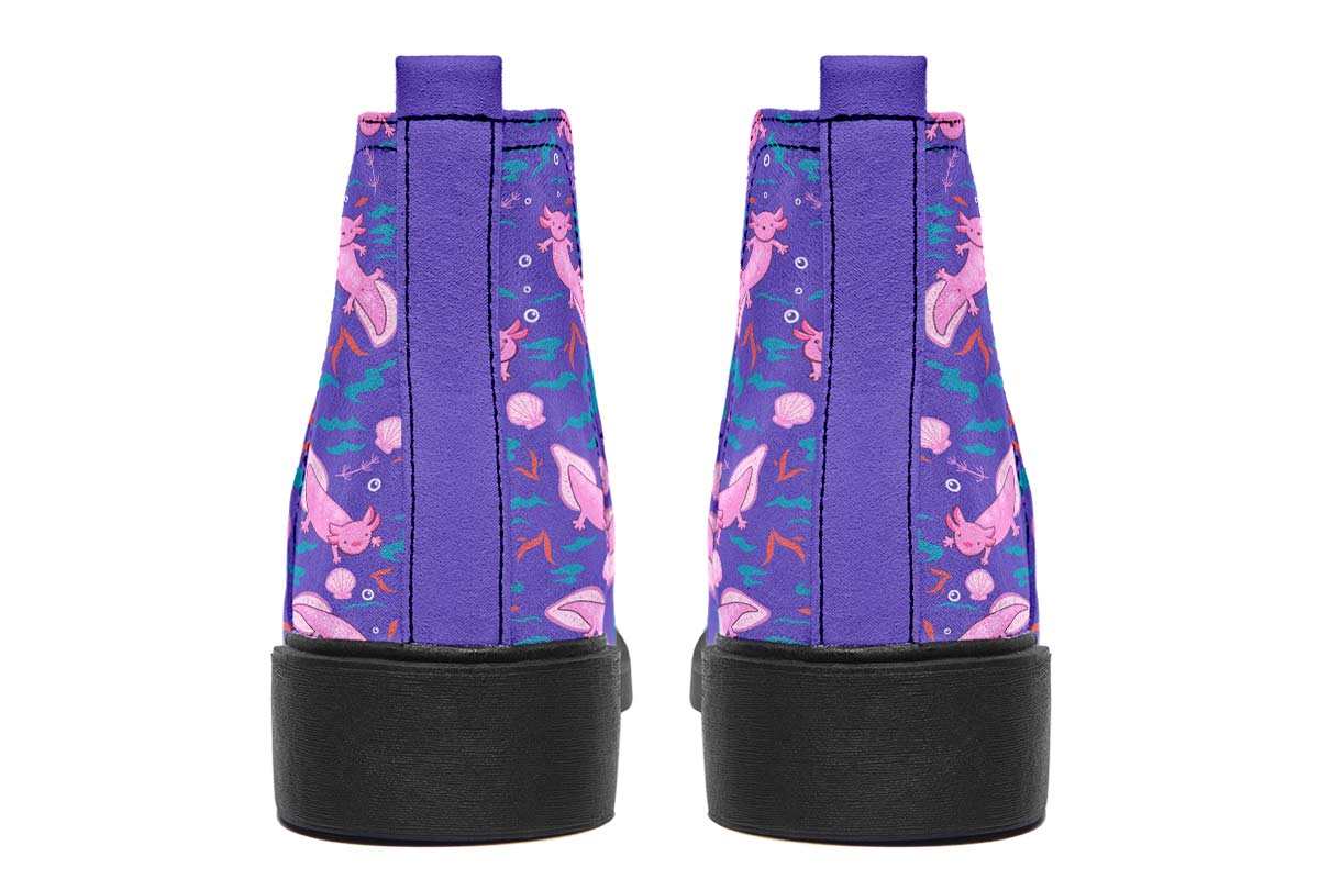 Cartoon Axolotl Neat Vibe Boots